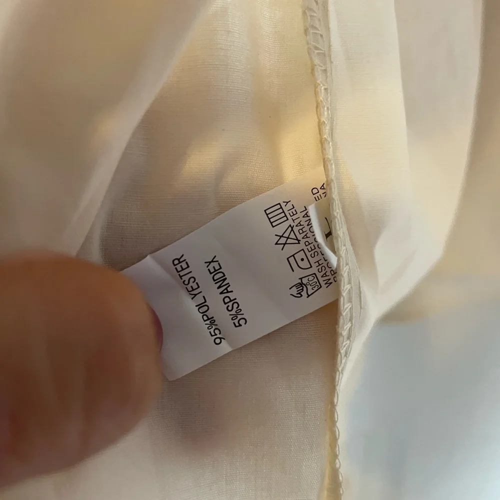 NEW 3pcs set beige womens shirt top shorts button down M;L casual - Picture 16 of 16